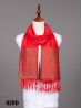 Paisley & Dot Print Scarf W/ Tassel